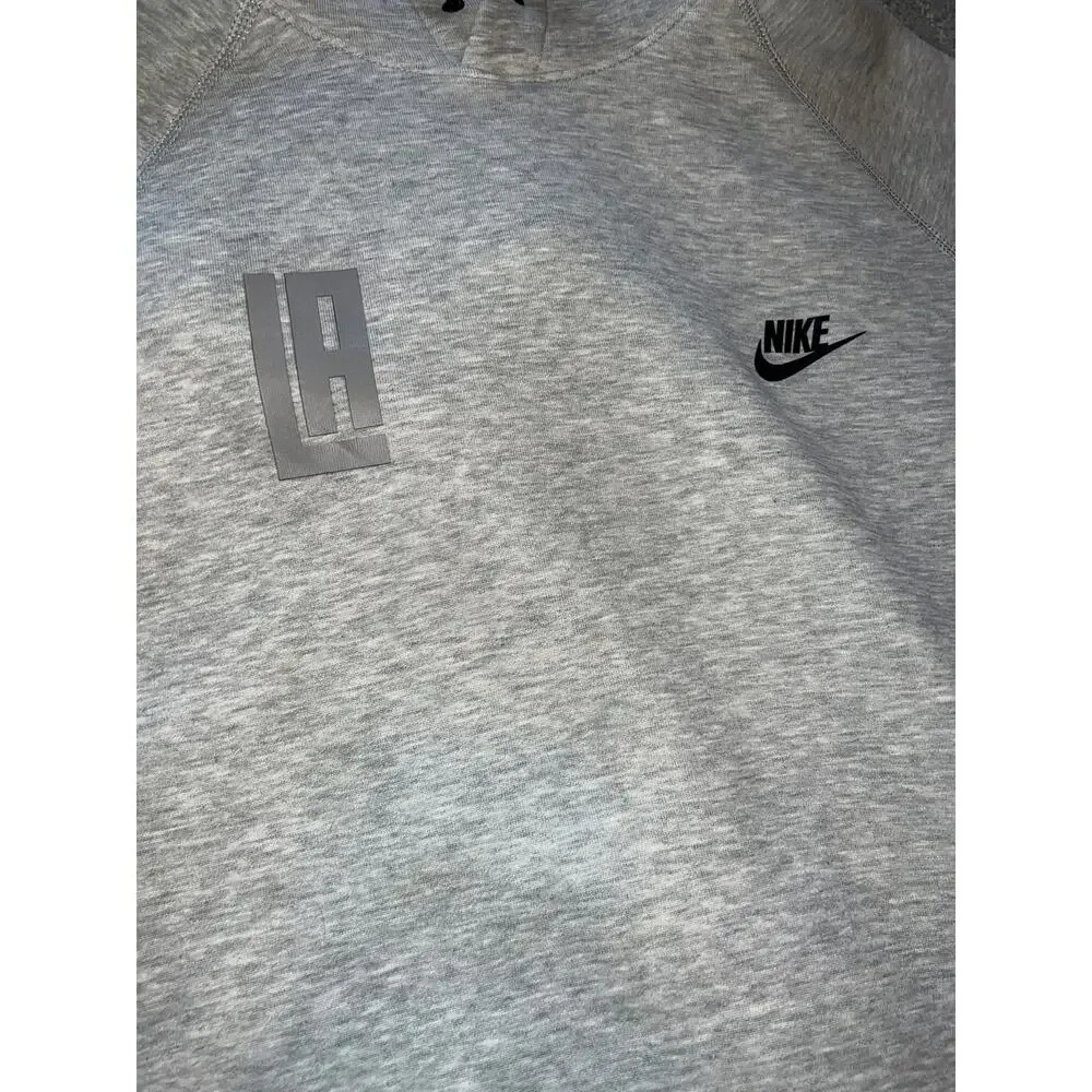 Nike Tech Gray pullover hoodie sweatshirt LA Los Angeles size men's large NEW